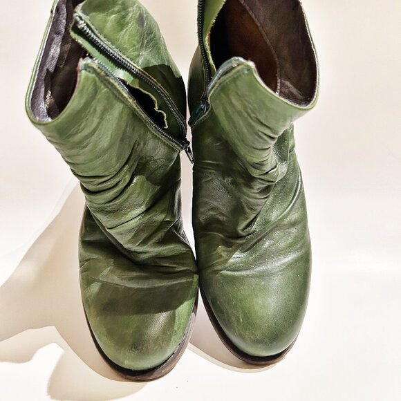 Miz Mooz "Lane" Ankle Bootie in Kiwi - Picture 3 of 10